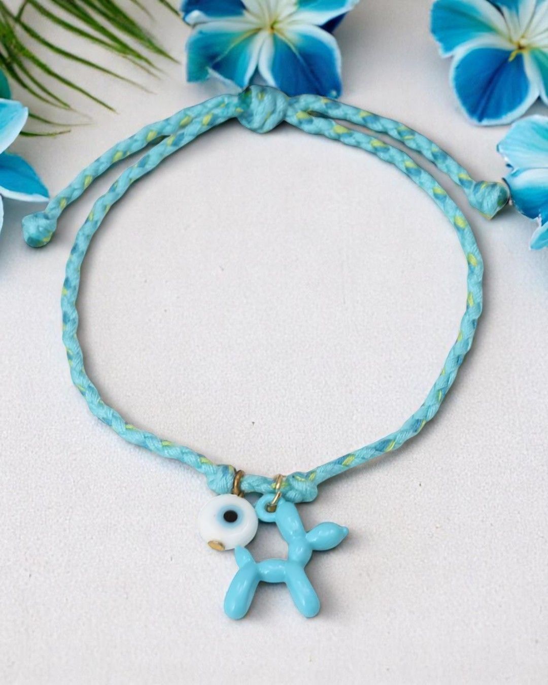 Bracelet bleu - cordon réglable 🧿