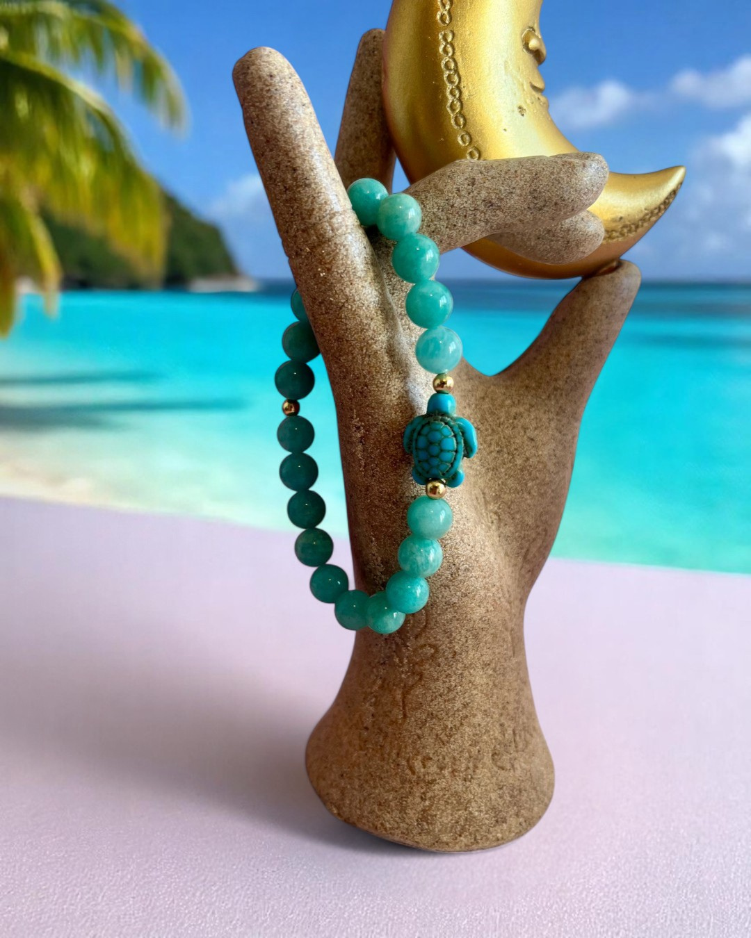 Bracelet en Amazonite AA- 08 mm 🐢