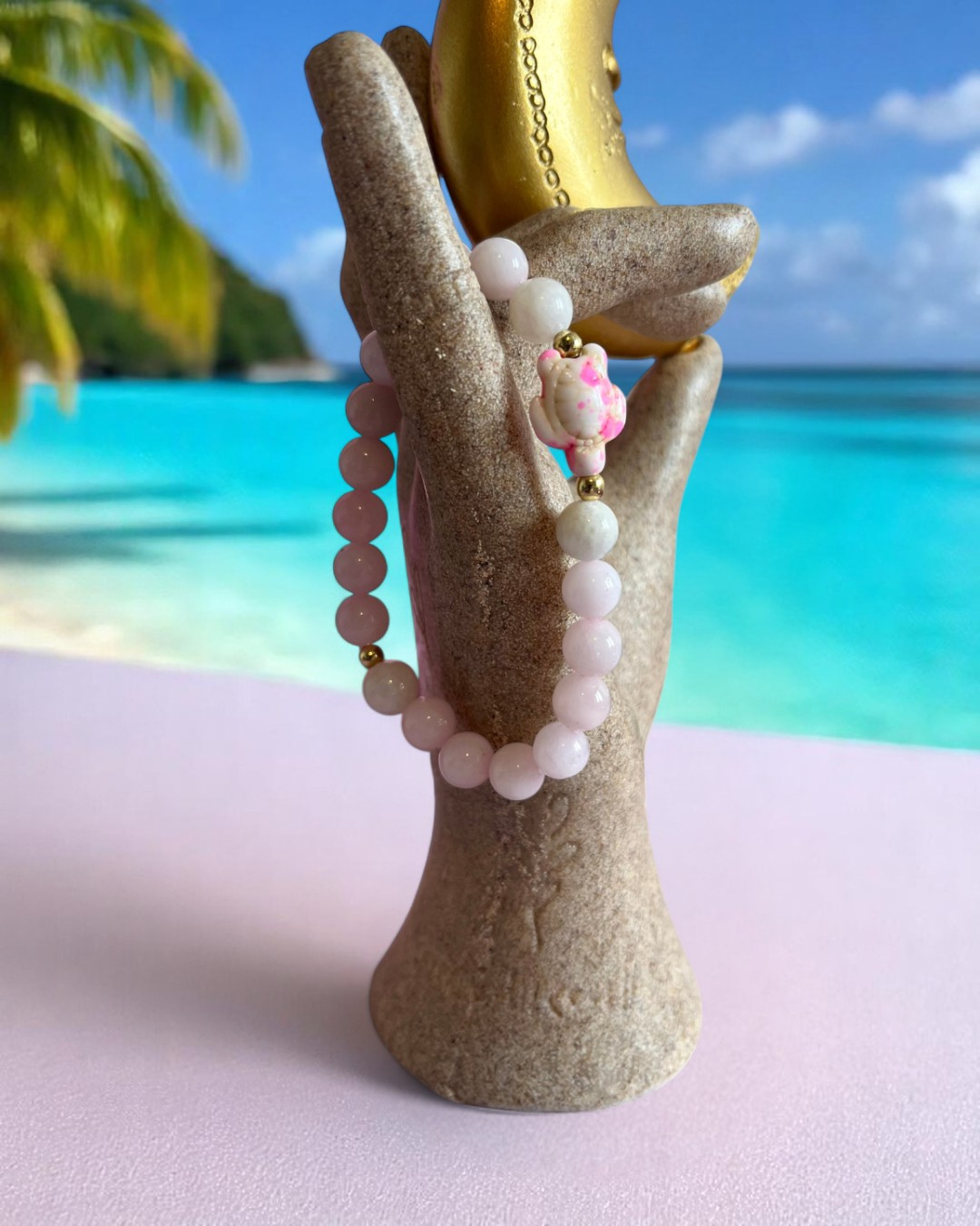 Bracelet en Quartz rose A - 08 mm 🐢