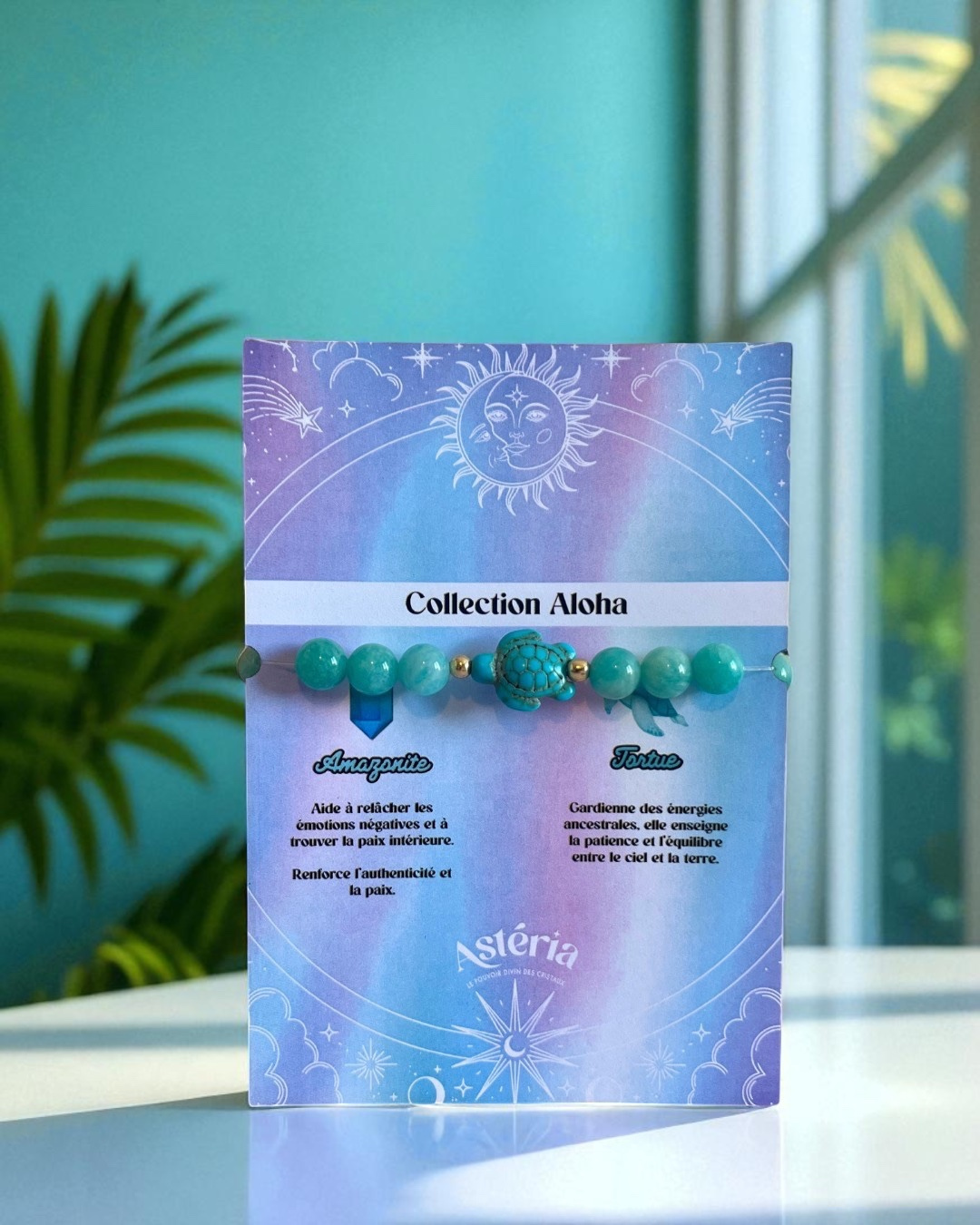 Bracelet en Amazonite AA- 08 mm 🐢