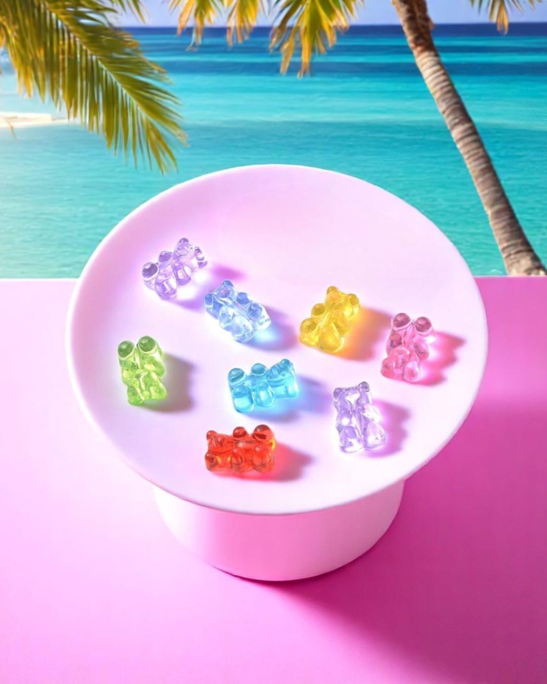 Bracelet enfant en Béryl A - rose 04 mm 🧸 👧🏻