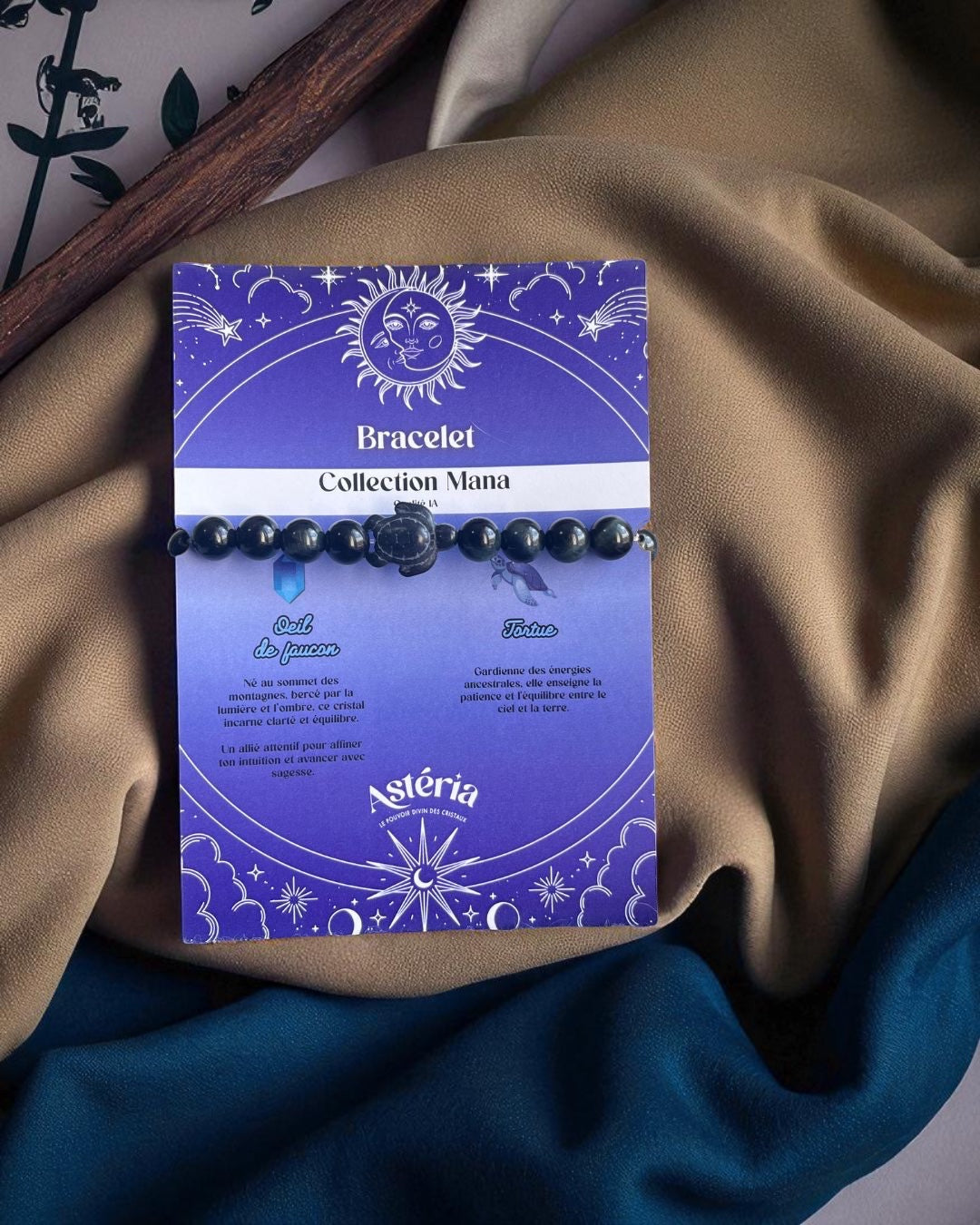 Oeil de faucon & tortue 08 mm