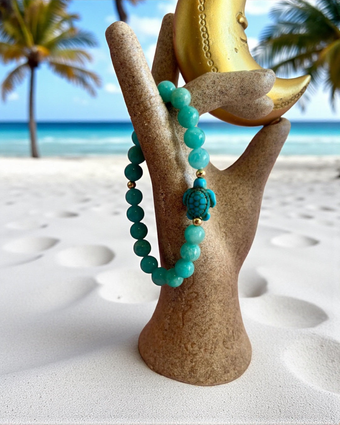 Bracelet en Amazonite AA- 08 mm  🐢