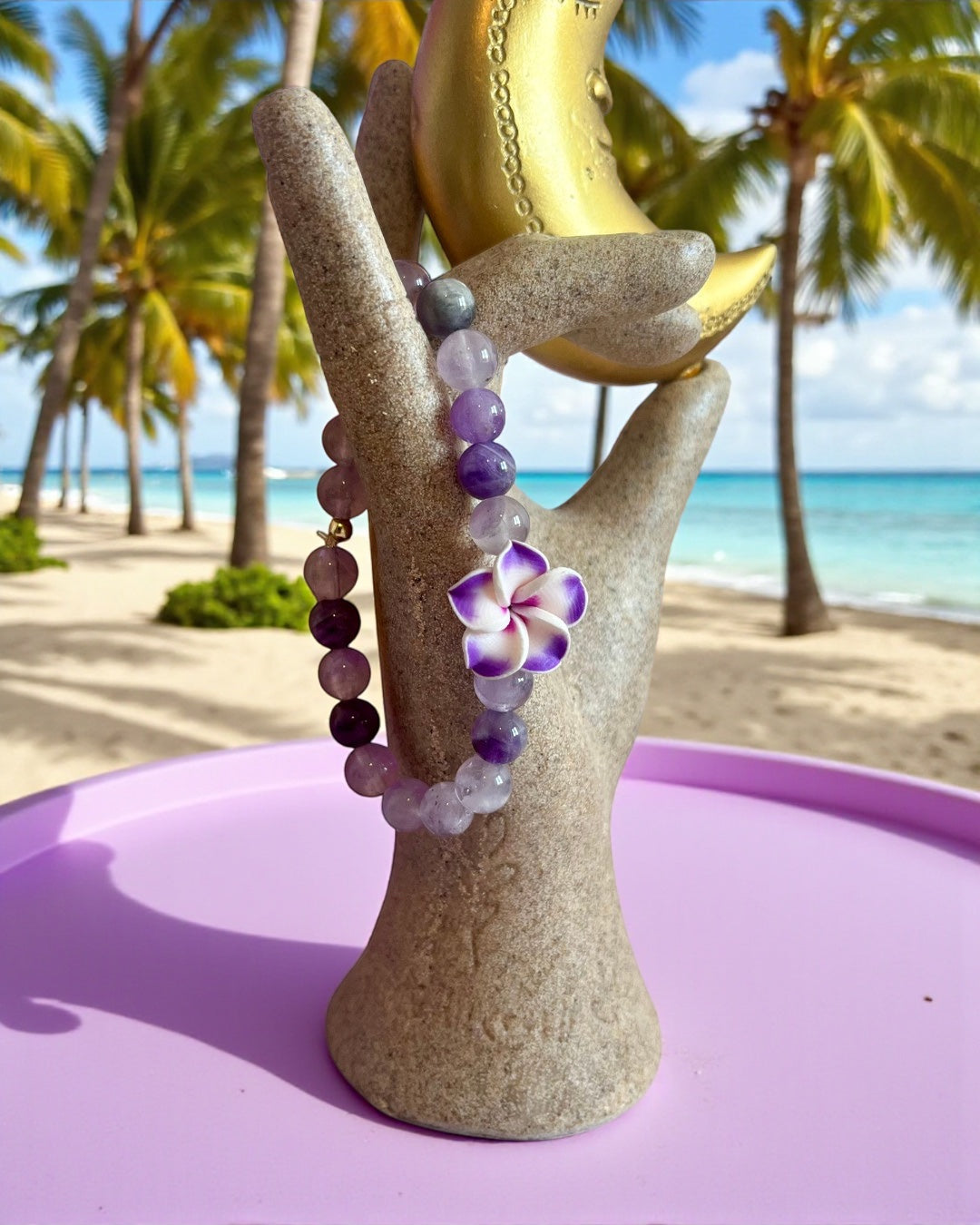 Bracelet en Améthyste lavande A - 08 mm 🌺