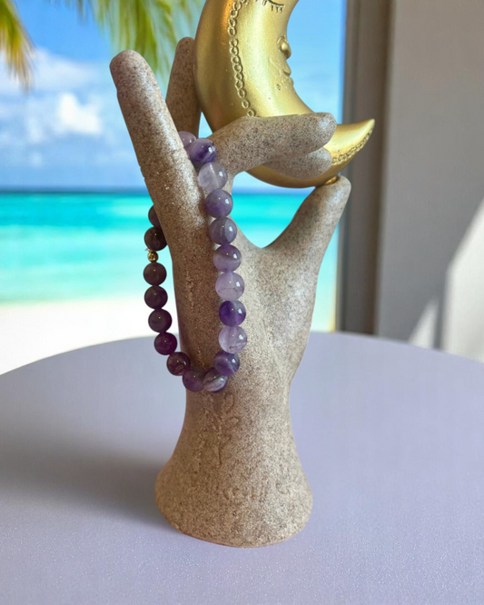 Bracelet en Améthyste lavande A - 08 mm 🪻💜