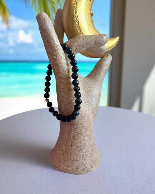 Bracelet en Oeil de faucon AA - 06 mm 🦅 ♠️