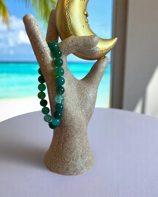 Bracelet en Agate verte A - 08 mm 💚