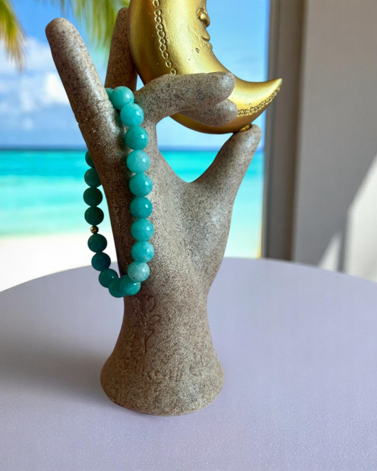 Bracelet en Amazonite AA - 08 mm 🧚🏻