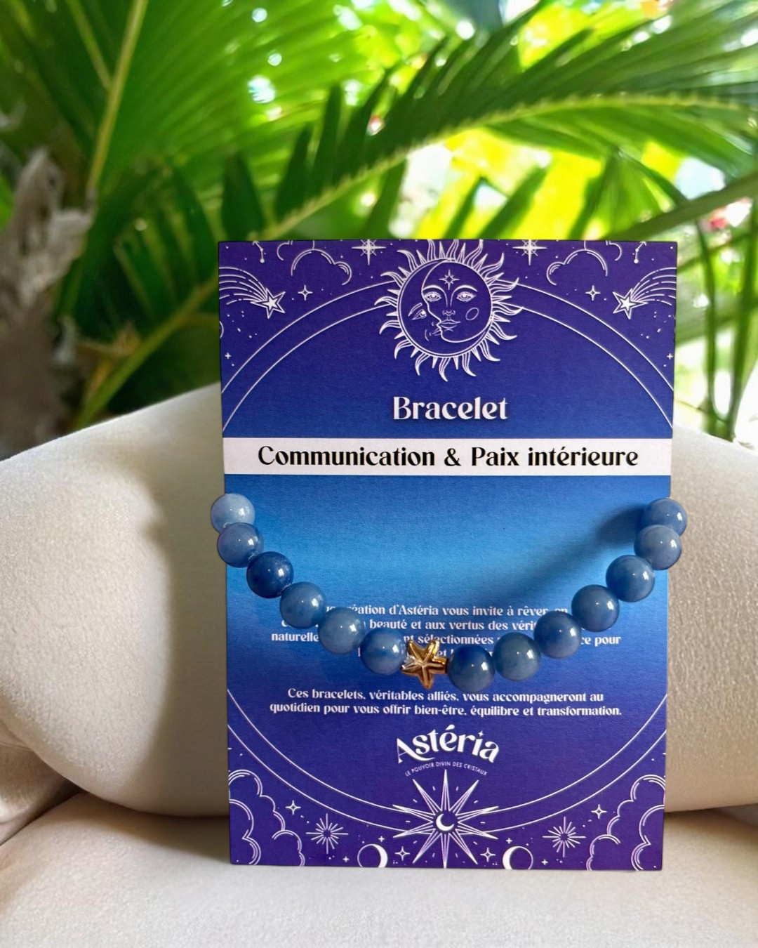 Bracelet en Aventurine bleu A - 08 mm 💙