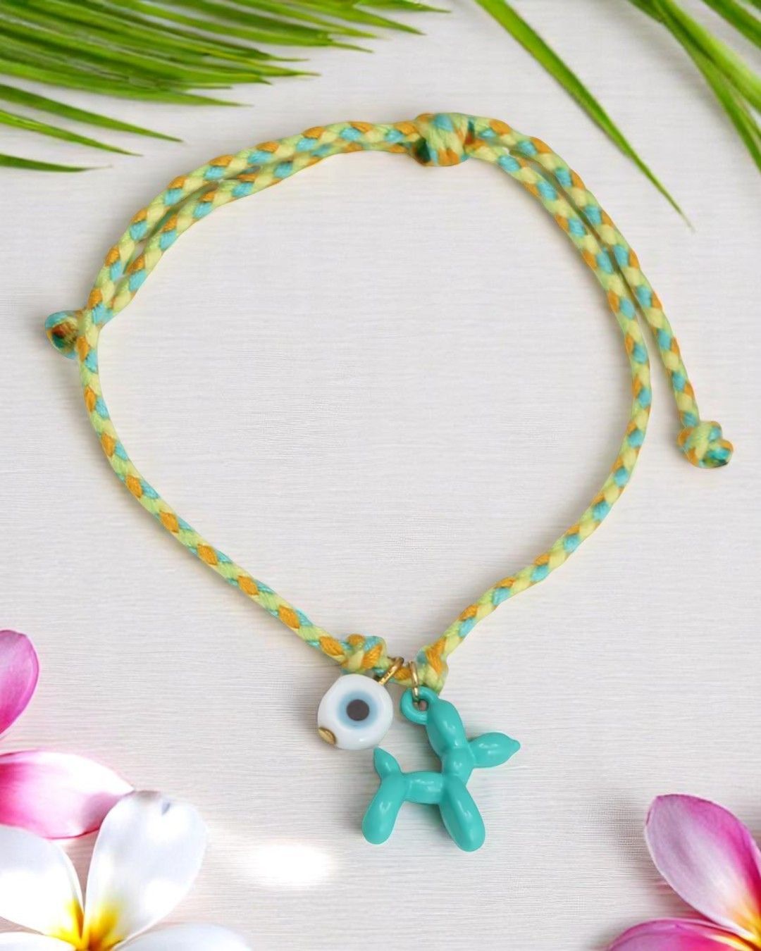 Bracelet vert - cordon réglable 🧿