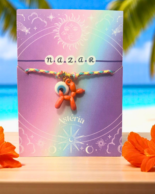 Bracelet orange - cordon réglable 🧿