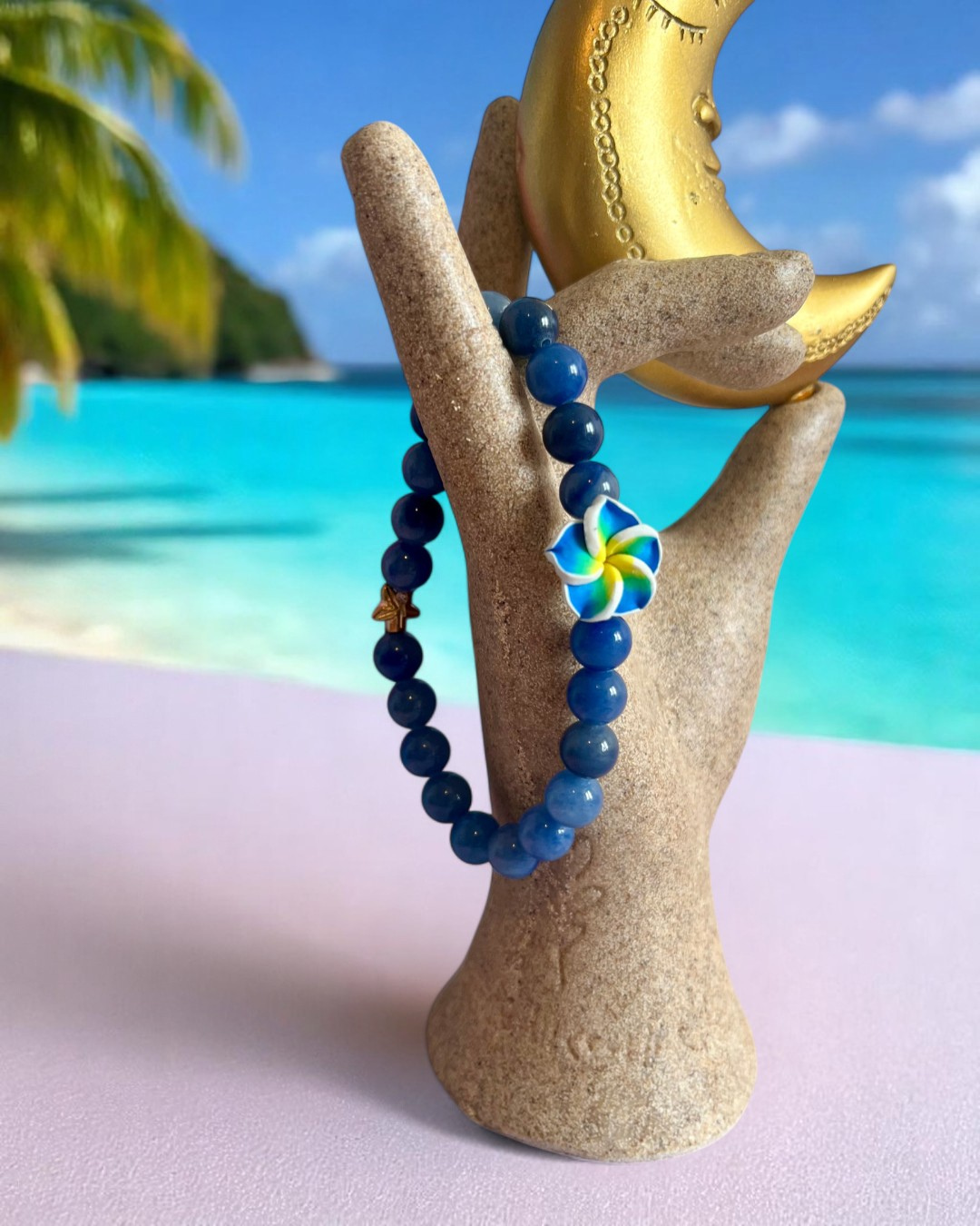 Bracelet en Aventurine bleu A - 08 mm 💙