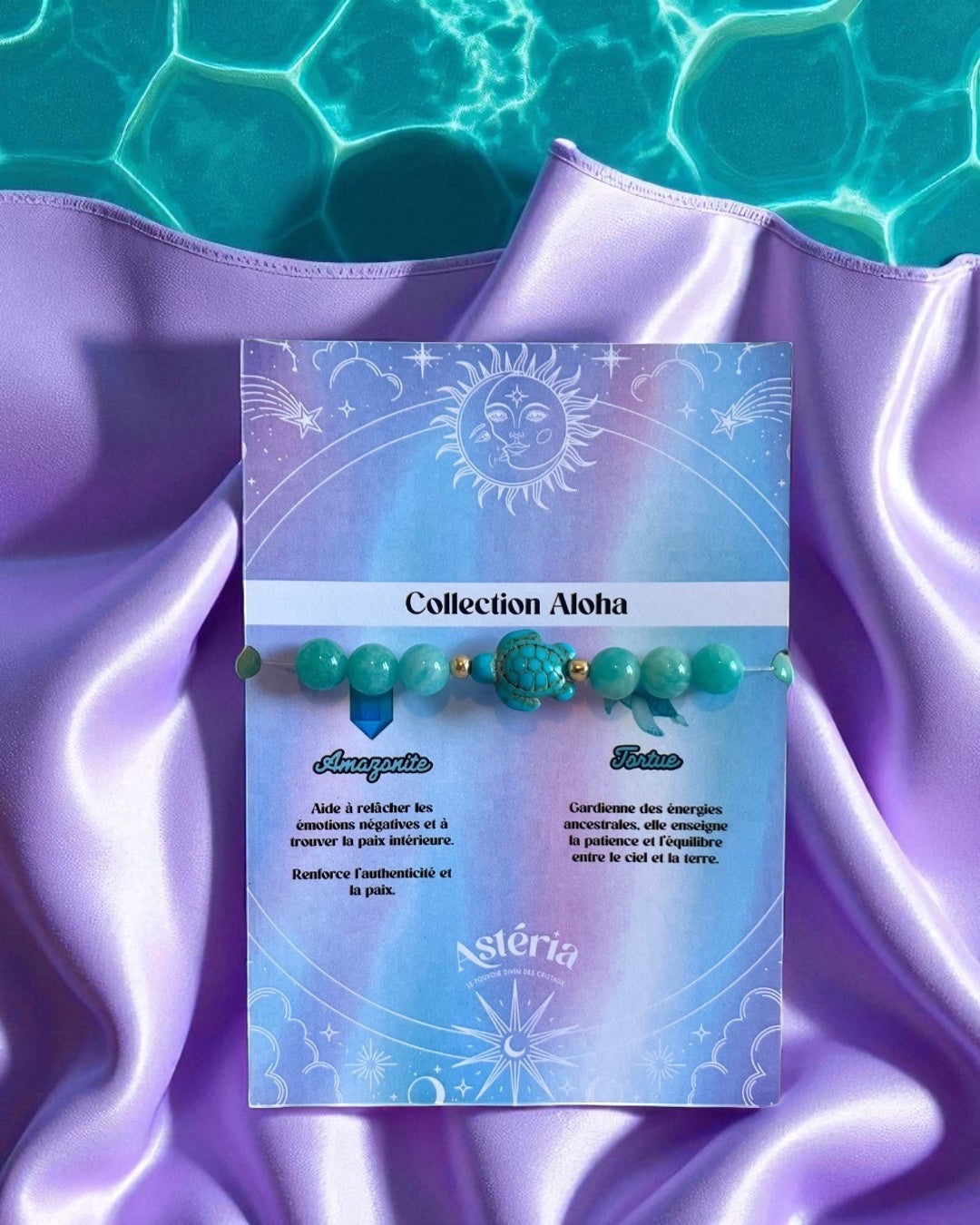 Bracelet en Amazonite AA- 08 mm  🐢