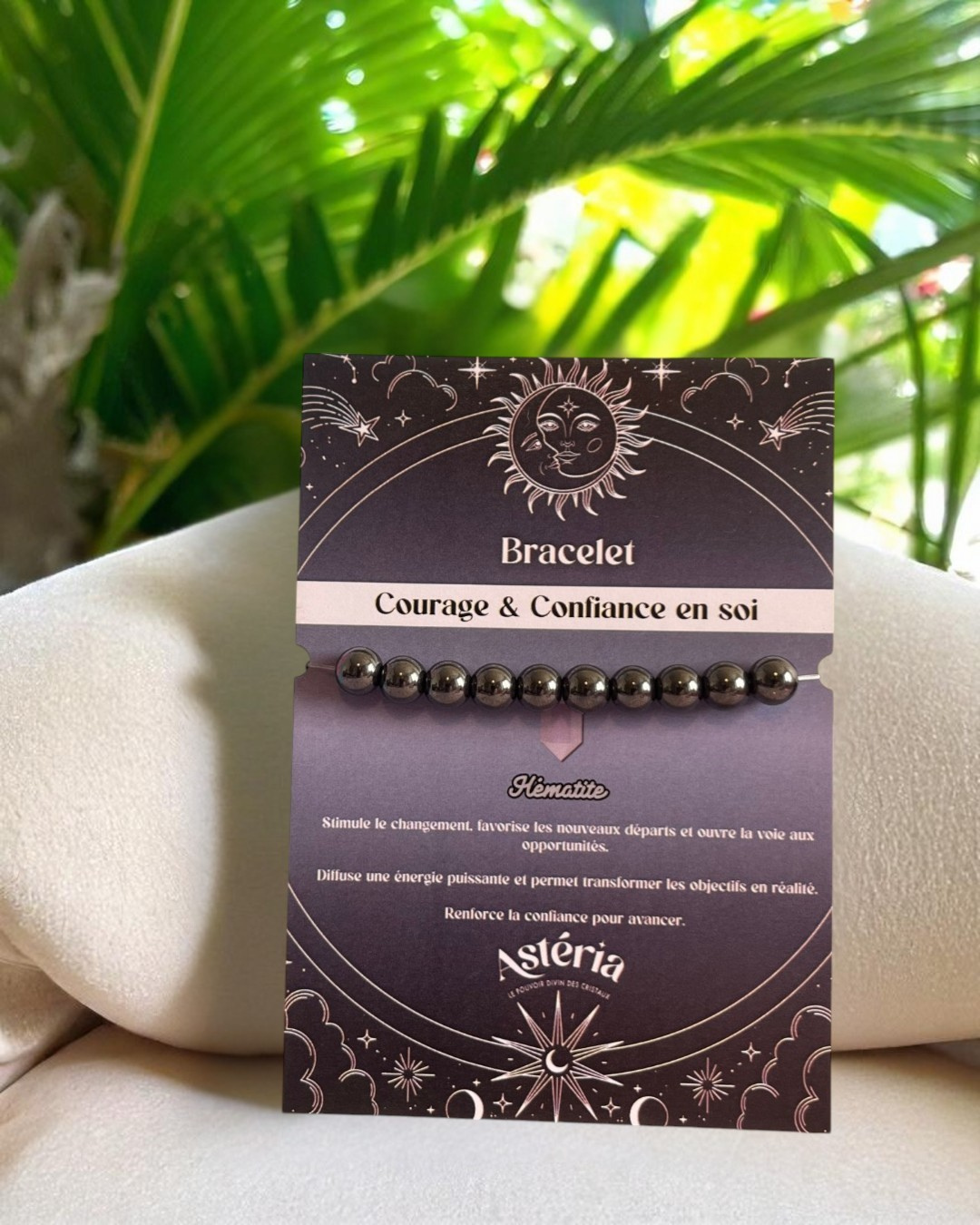 Bracelet en Hématite A - 08 mm 🩶 🌑