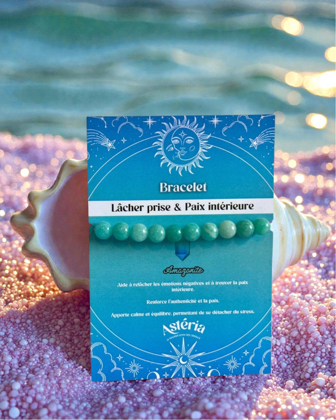 Bracelet en Amazonite AA - 08 mm 🧚🏻