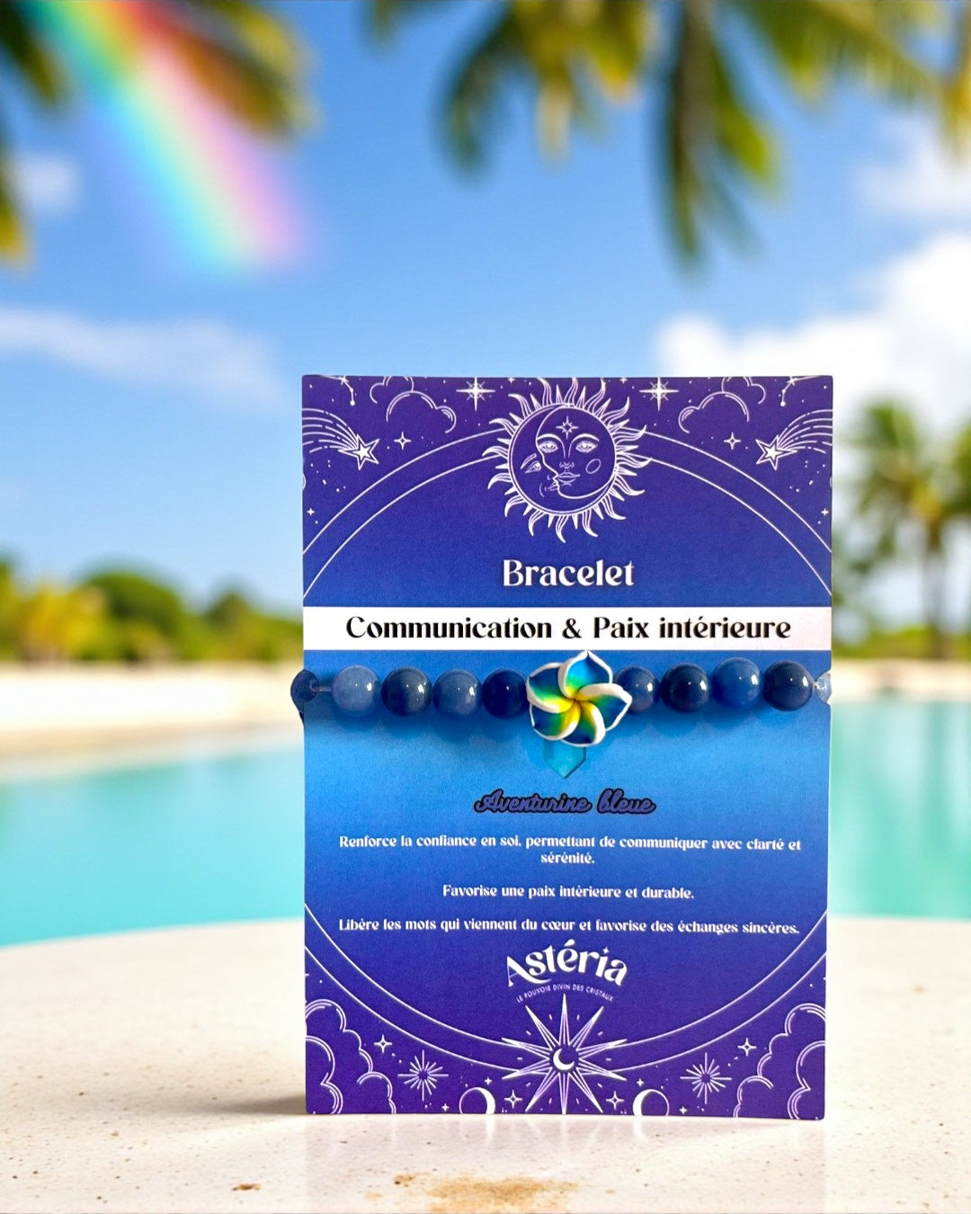 Bracelet en Aventurine bleu A - 08 mm 💙