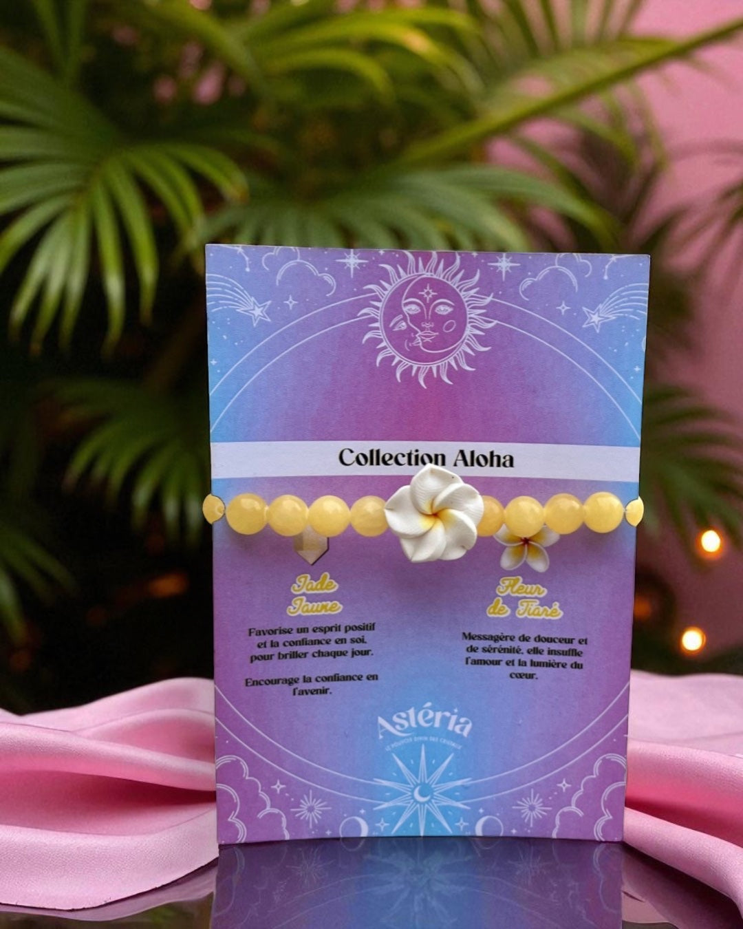 Bracelet en Jade jaune 5A - 08 mm  💛