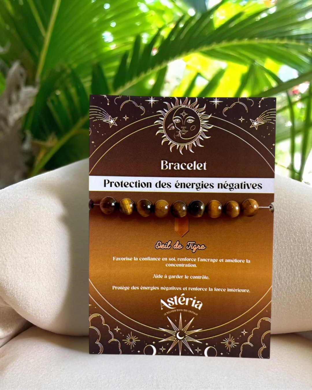 Bracelet en Oeil de tigre - 08 mm 🤎 🐅