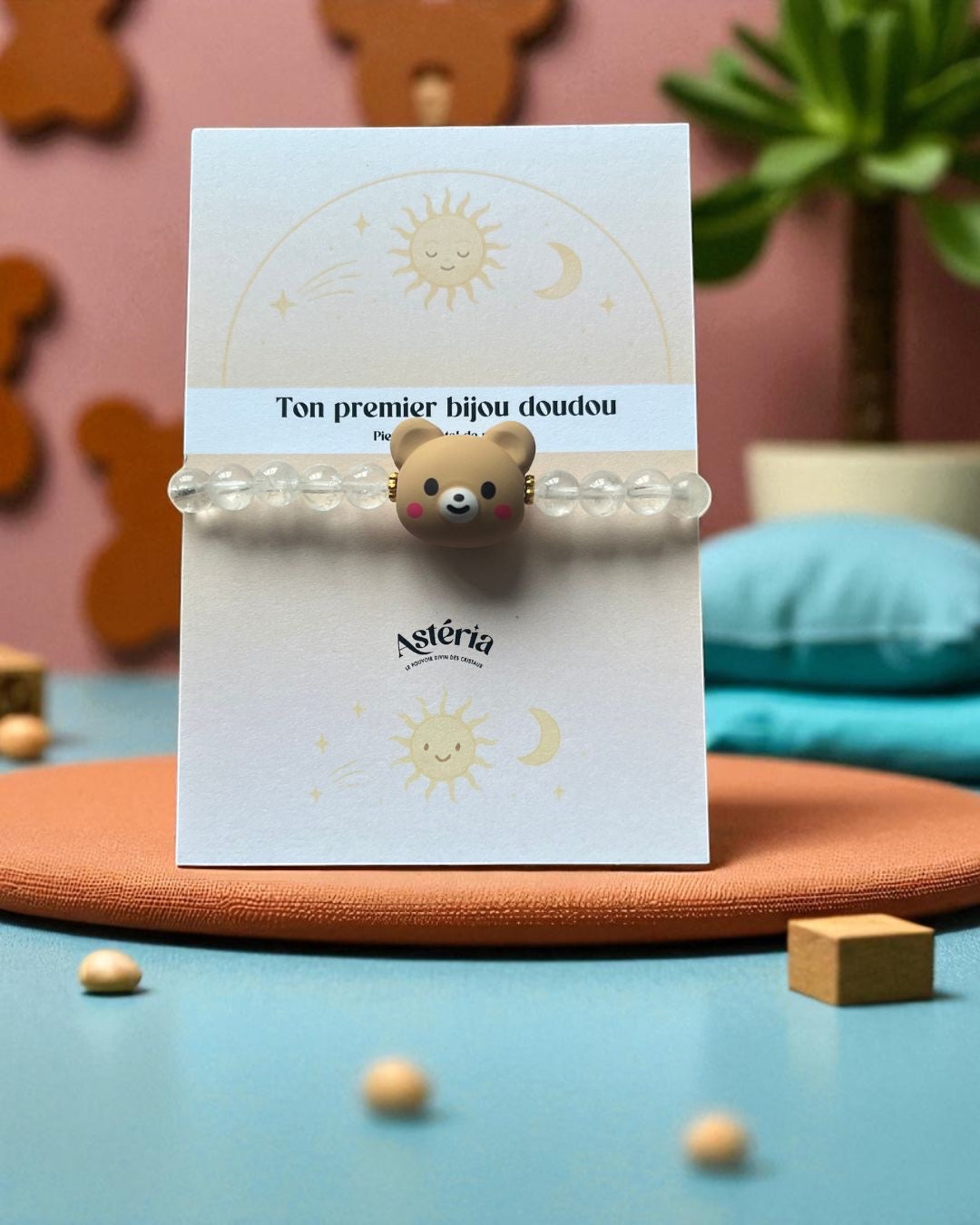 Ton premier bijou doudou - Cristal de roche 🧸