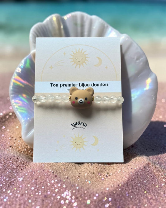 Ton premier bijou doudou - Cristal de roche 🧸