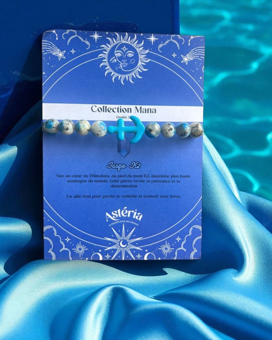 Bracelet Jaspe k2 - Ancre ⚓ 🌊