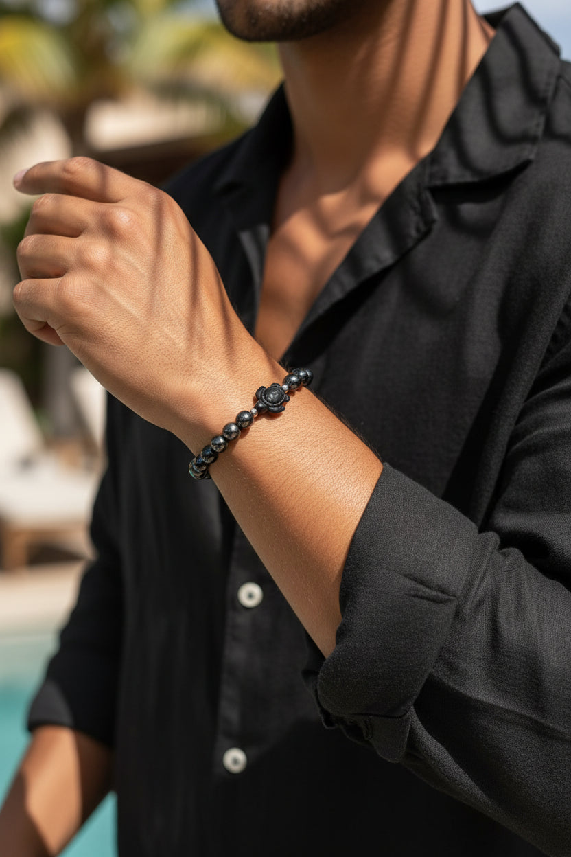 Bracelet en Hématite - 08 mm 🪨